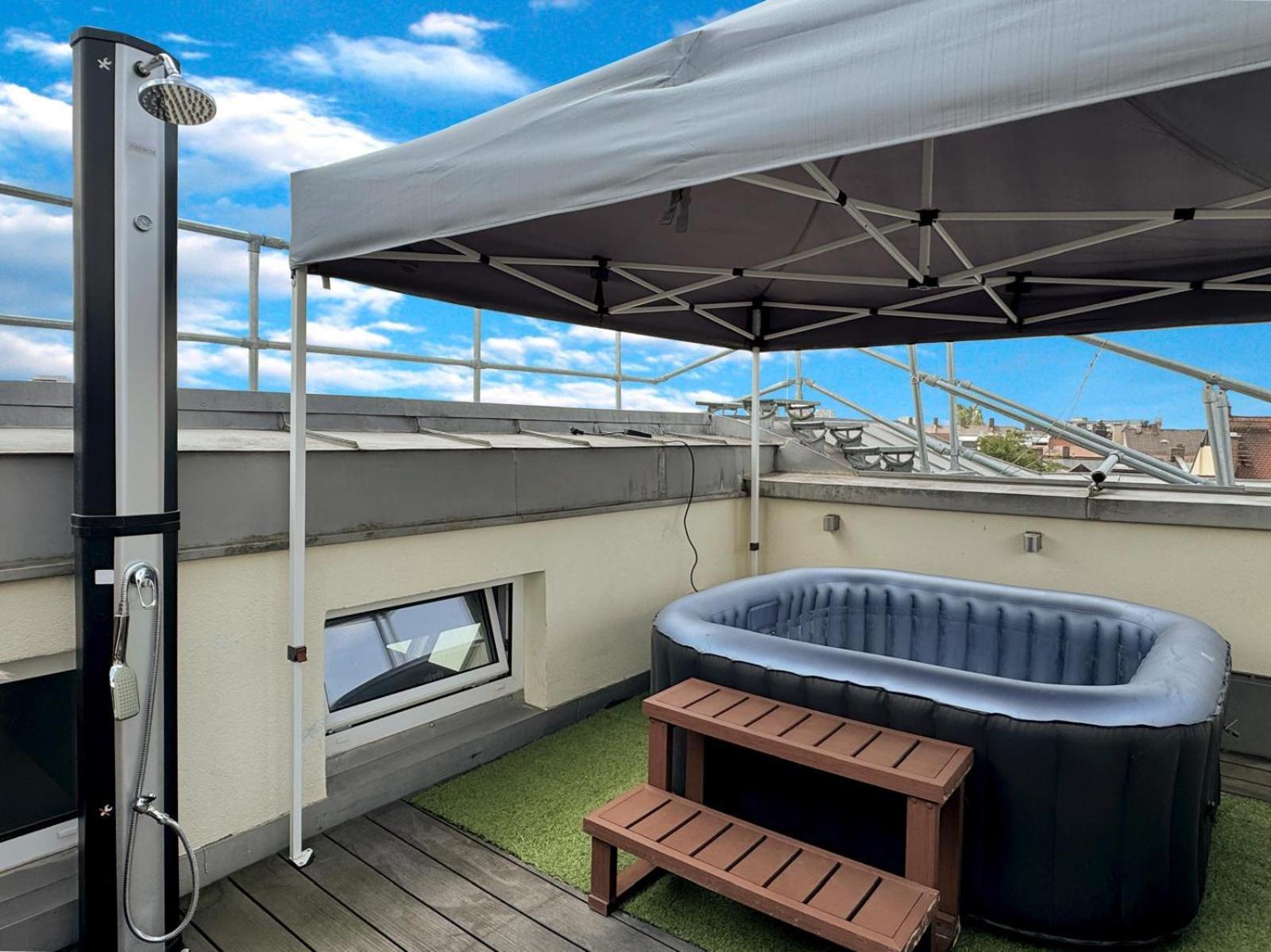 מינכן 6 Zimmer Maisonette-Penthouse Pool Dachterrasse Luxus מראה חיצוני תמונה